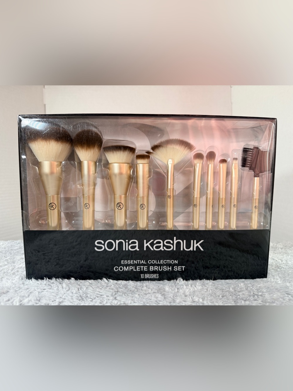 New Sonia Kashuk Gold Complete Brush Set - 10-Piece Essential Collection
